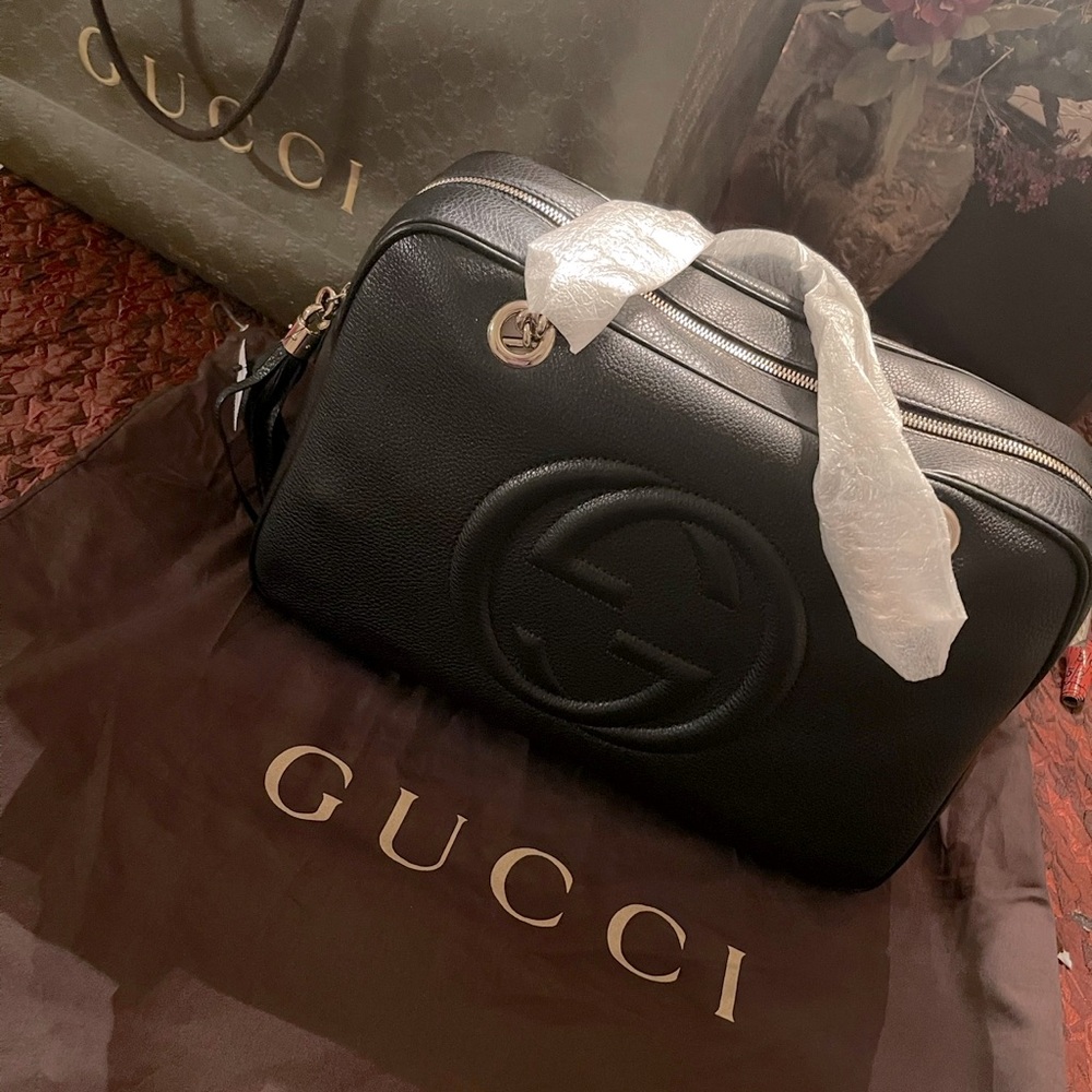Authentic and Brand New Gucci Soho Chain Shoulder Handbag